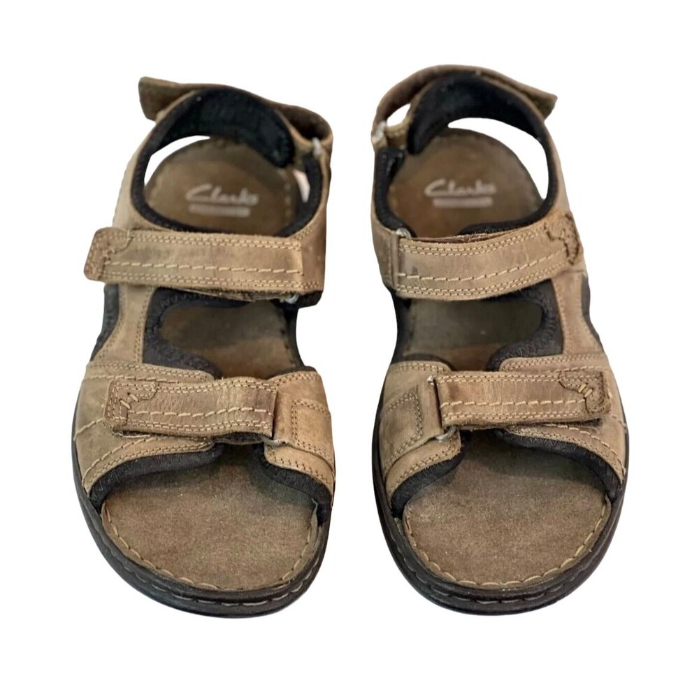 Clarks Collection Sandals  Men's Size 10  Brown Leather Active Comfort Sport